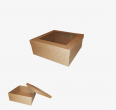 Cardboard box with a window (140 X 140 X 70 mm)