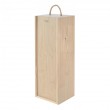 Wooden box for one bottle of champagne (42 X 14 X 14 cm)