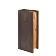 Rustic wooden wine box for one bottle (38 X 16 X 10 cm)