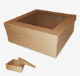 Cardboard box with a window (310 X 310 X 120 mm)