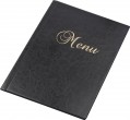 Menu folder A4, black