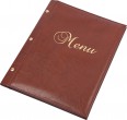 Menu Folder Bolted A4, light brown