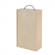 Wooden wine box for two bottles (36 X 20.5 X 10.5 CM)